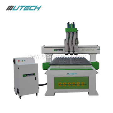 Three independent heads MDF wood cnc router 1325